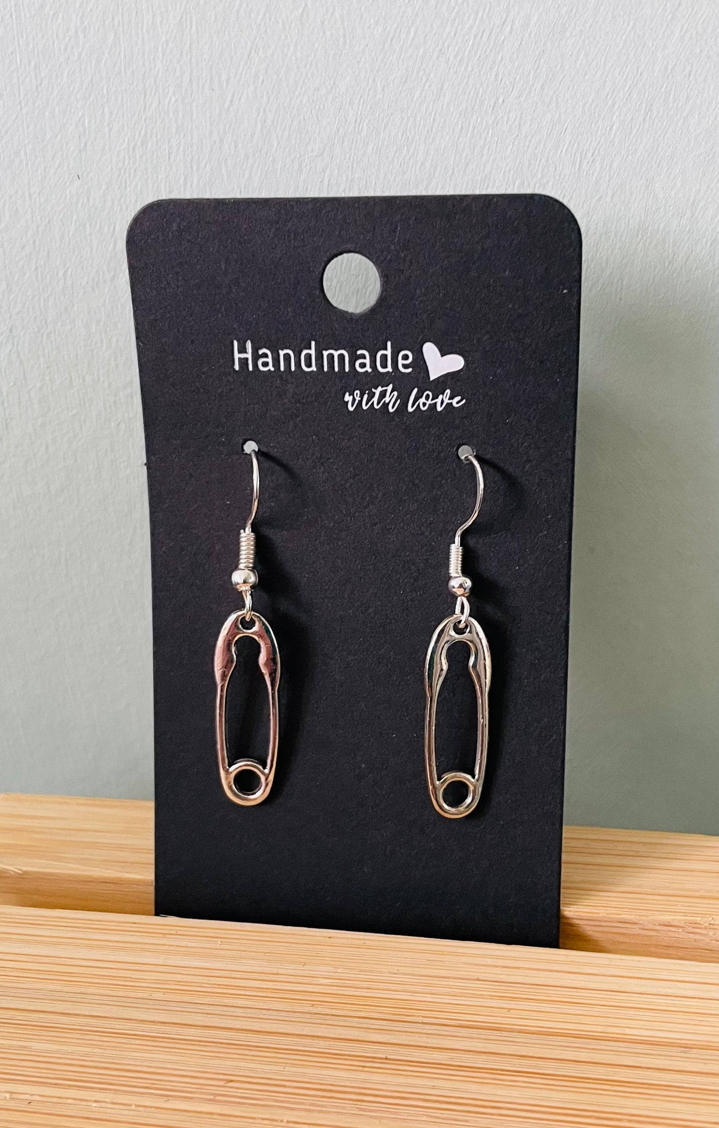 Handmade Safety Pin Earrings