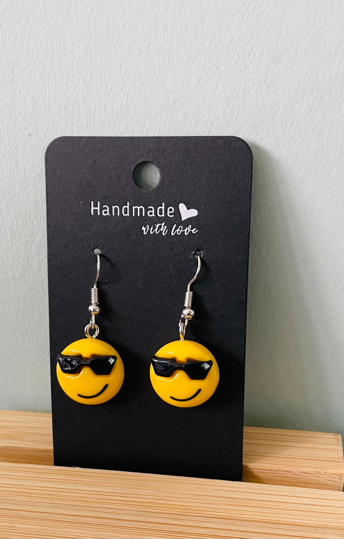 Handmade ‘Cool’ emoji Earrings