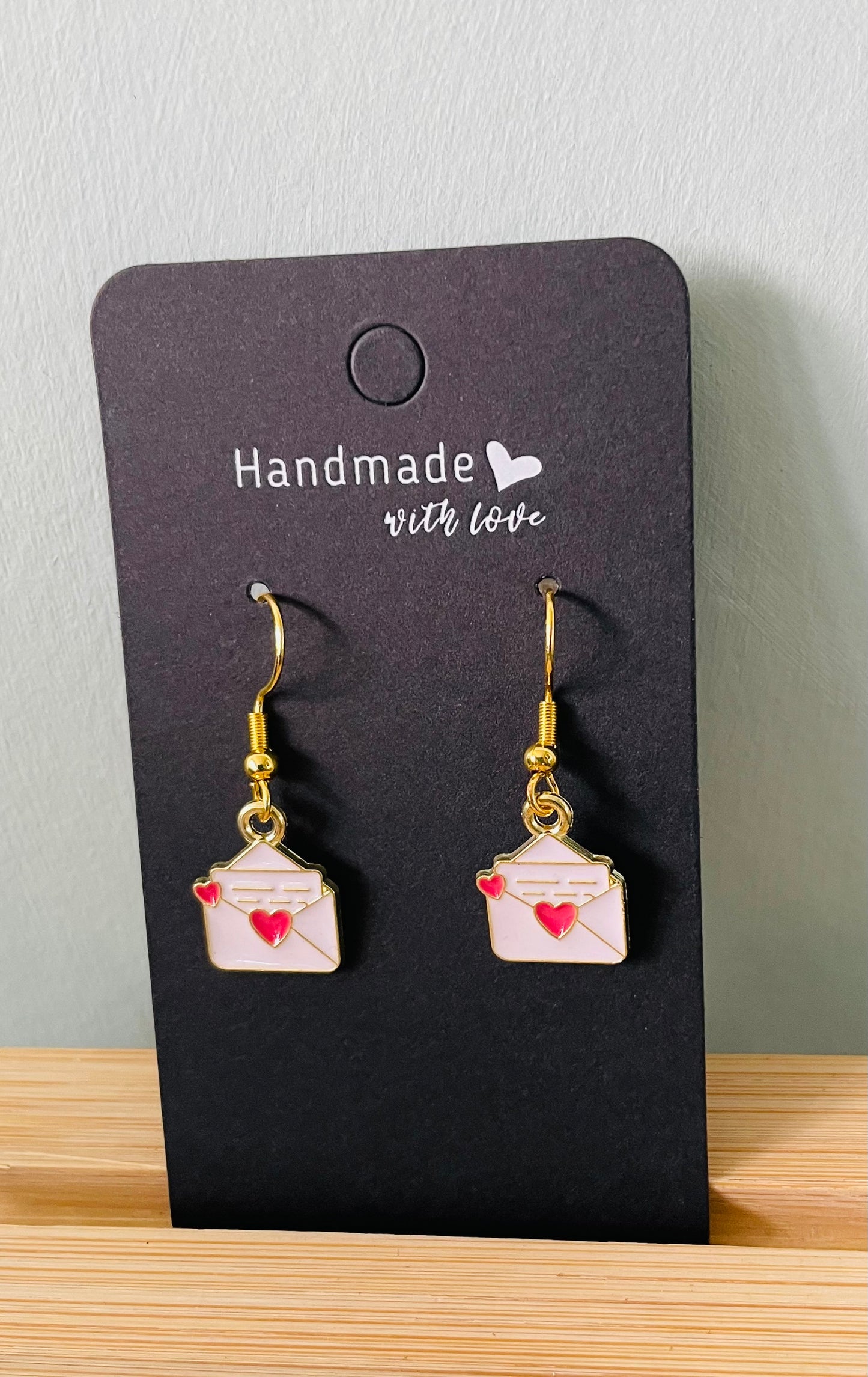 Handmade Love Letter Earrings