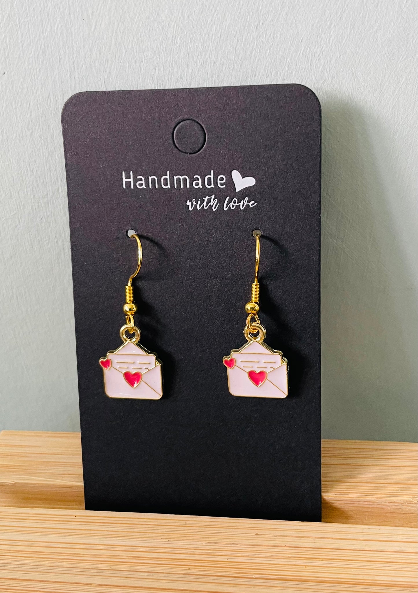 Handmade Love Letter Earrings